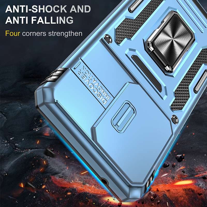 For Samsung Galaxy S20 Ultra Armor PC + TPU Camera Shield Phone Case(Grey)