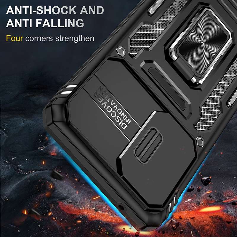 For Samsung Galaxy A53 5G Armor PC + TPU Camera Shield Phone Case(Grey)