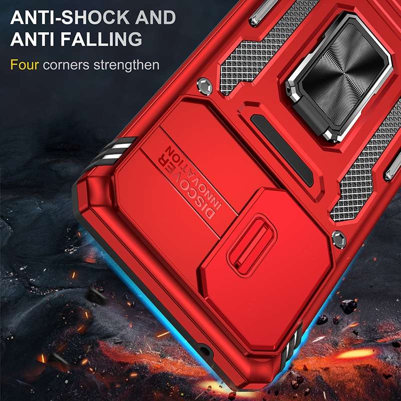 For Samsung Galaxy A53 5G Armor PC + TPU Camera Shield Phone Case(Grey)