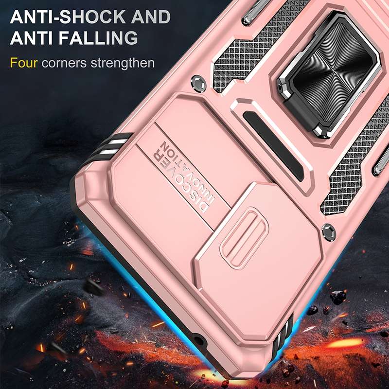 For Samsung Galaxy A53 5G Armor PC + TPU Camera Shield Phone Case(Grey)