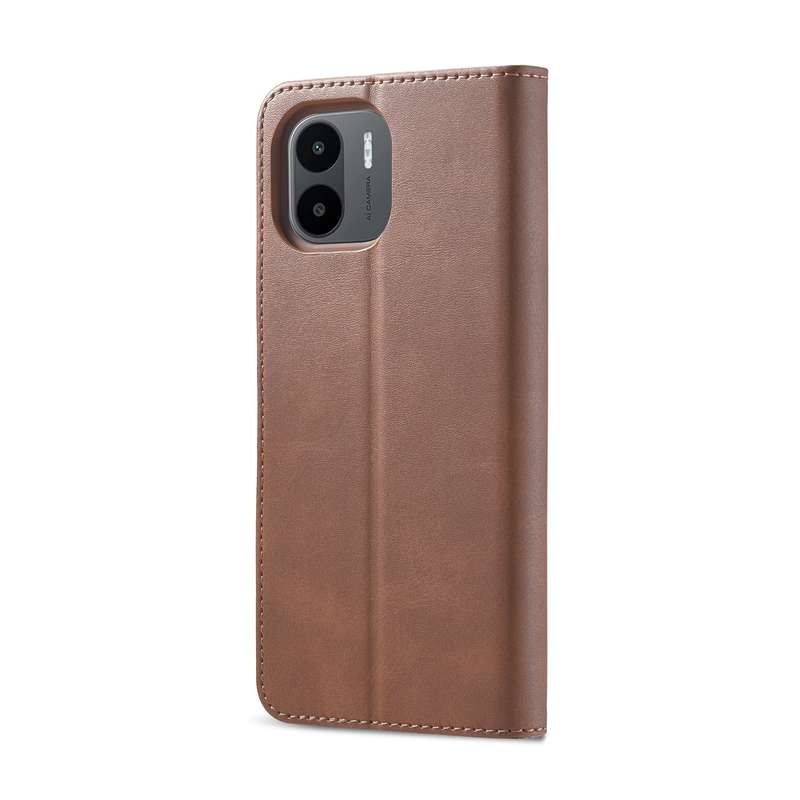 For Xiaomi Redmi A1 LC.IMEEKE Calf Texture Horizontal Flip Leather Case(Black)