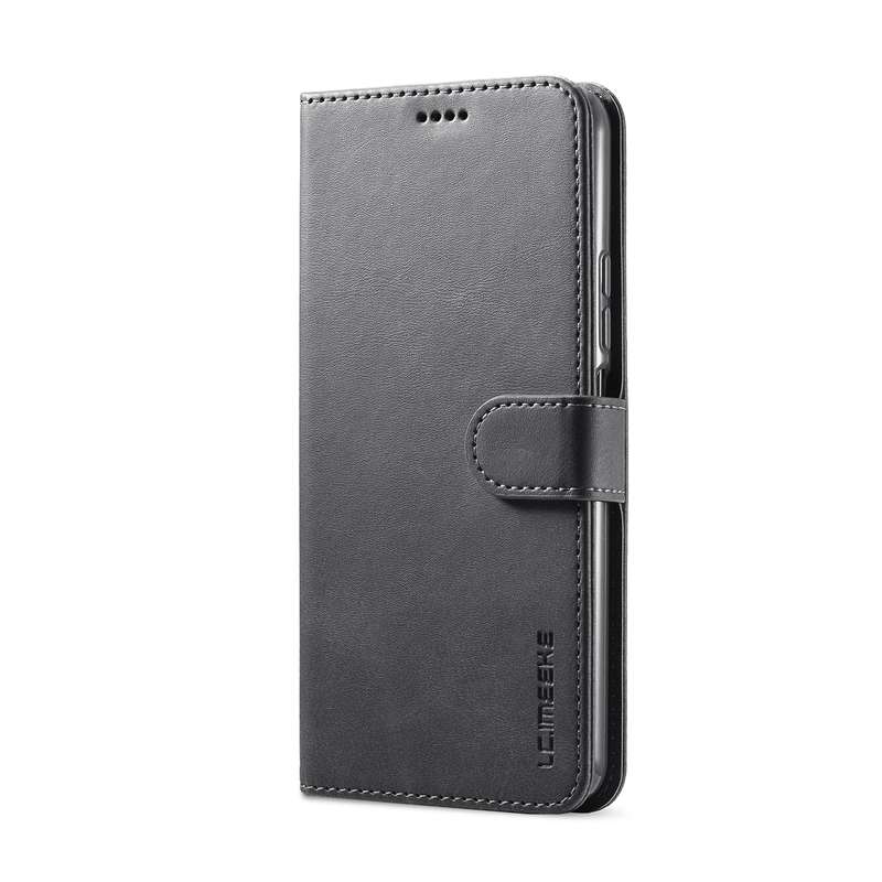For Xiaomi Redmi A1 LC.IMEEKE Calf Texture Horizontal Flip Leather Case(Black)
