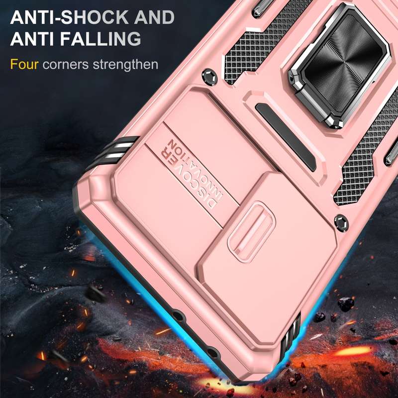 For Samsung Galaxy S23 Ultra 5G Armor PC + TPU Camera Shield Phone Case(Grey)