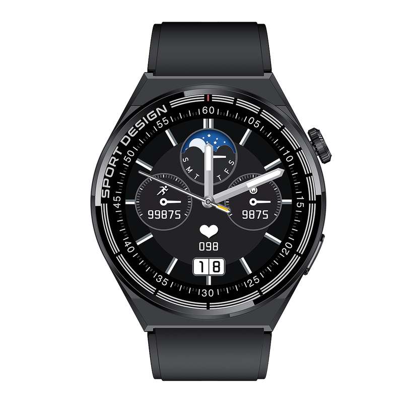 MD3MAX 1.39 inch Round Screen TPU Strap Smart Watch Supports Heart Rate Monitoring/Blood Oxygen Moni