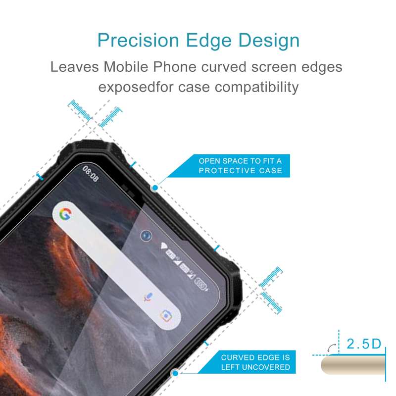 For OUKITEL WP19 50pcs 0.26mm 9H 2.5D Tempered Glass Film