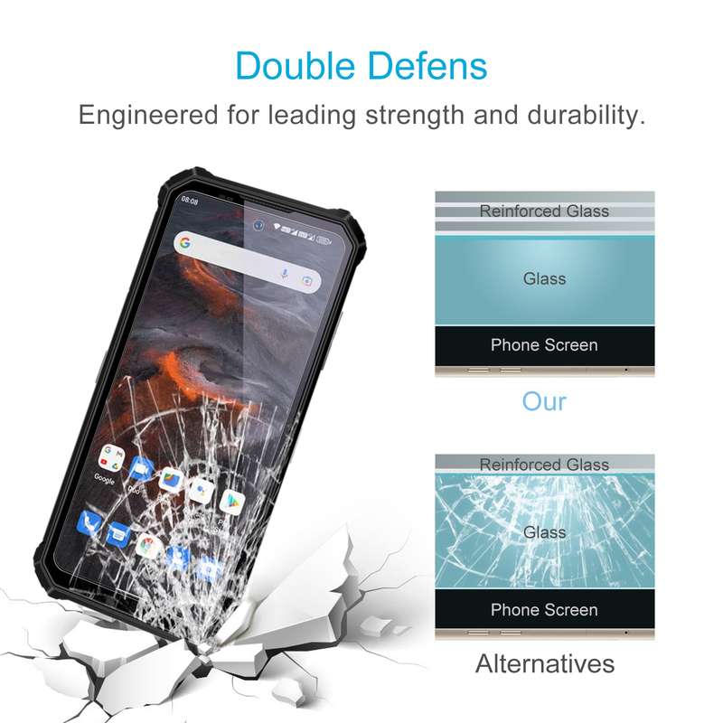 For OUKITEL WP19 50pcs 0.26mm 9H 2.5D Tempered Glass Film