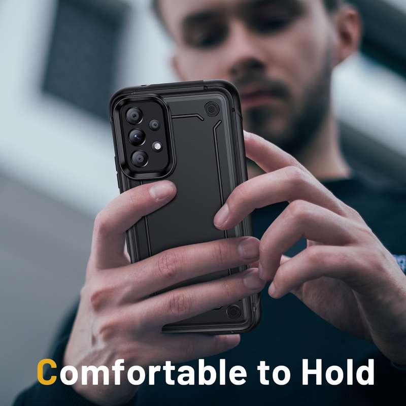 For Samsung Galaxy A53 5G 2 in 1 Soft TPU Hard PC Phone Case(Black)