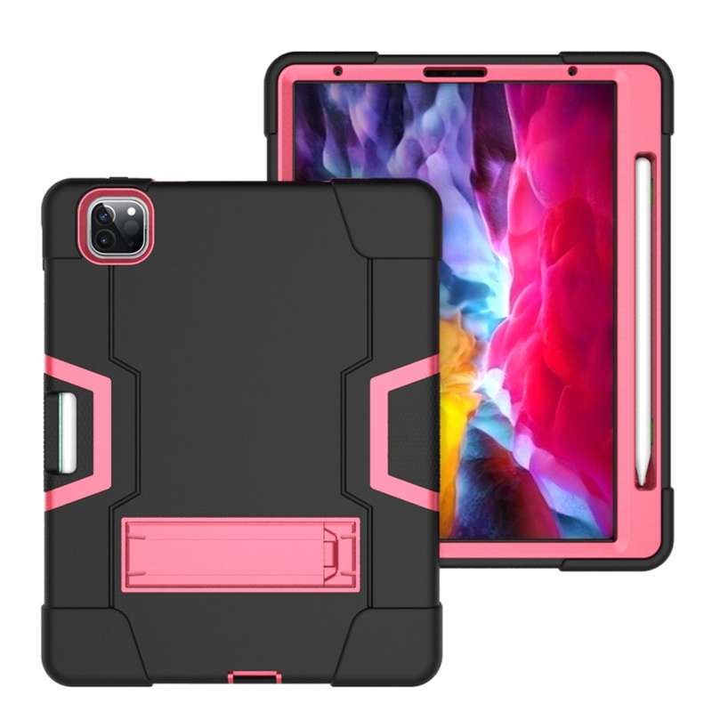 For iPad Pro 11 inch 2021 / 2020 Contrast Color Robot Shockproof Silicon + PC Protective Tablet Case