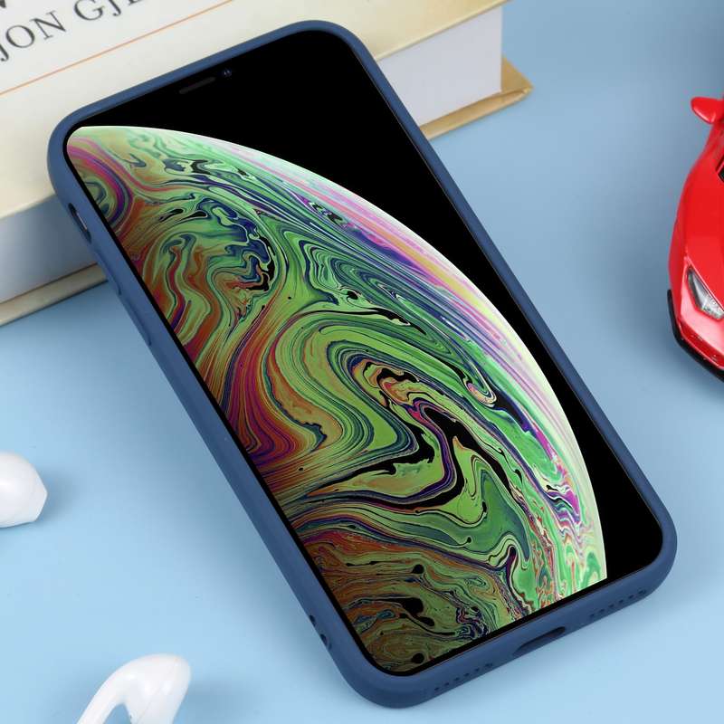For iPhone XS Max Liquid Silicone Full Coverage Shockproof Magsafe Phone Case(Black)