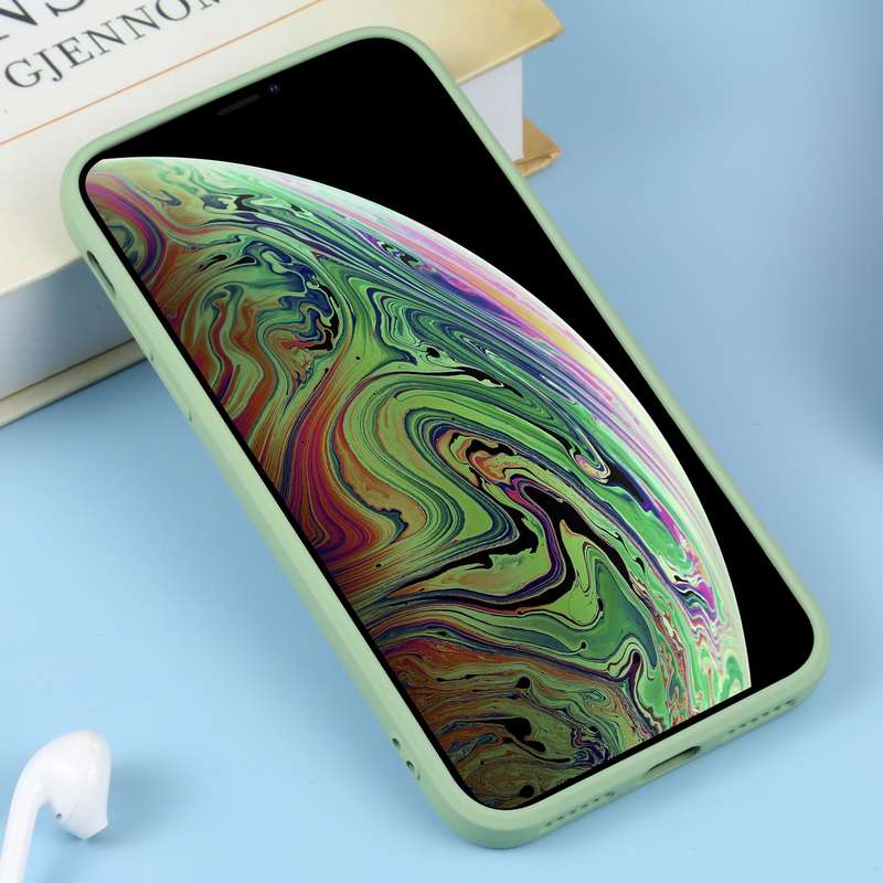 For iPhone XS Max Liquid Silicone Full Coverage Shockproof Magsafe Phone Case(Black)