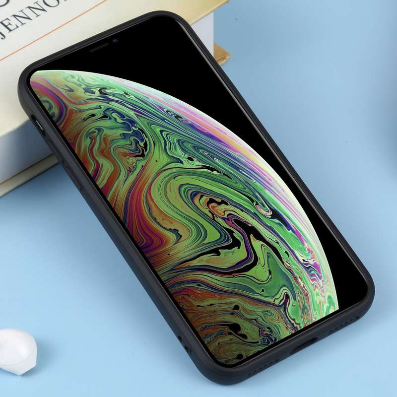 For iPhone XS Max Liquid Silicone Full Coverage Shockproof Magsafe Phone Case(Black)