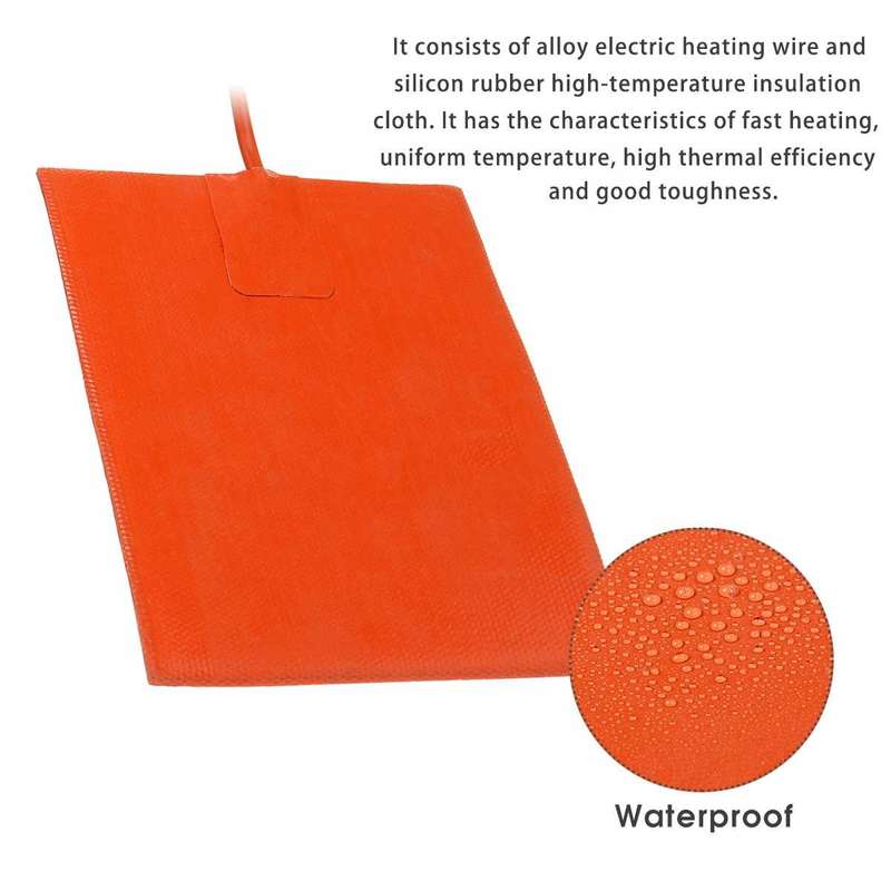 9 x 13cm Car Engine Oil Pan Sump Tank Heater Pad, Plug Type:UK Plug