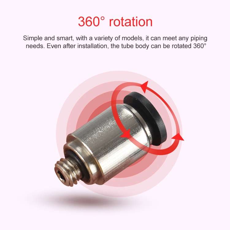 PL6-M5C LAIZE 2pcs Nickel Plated Copper Mini Pneumatic Quick Connector