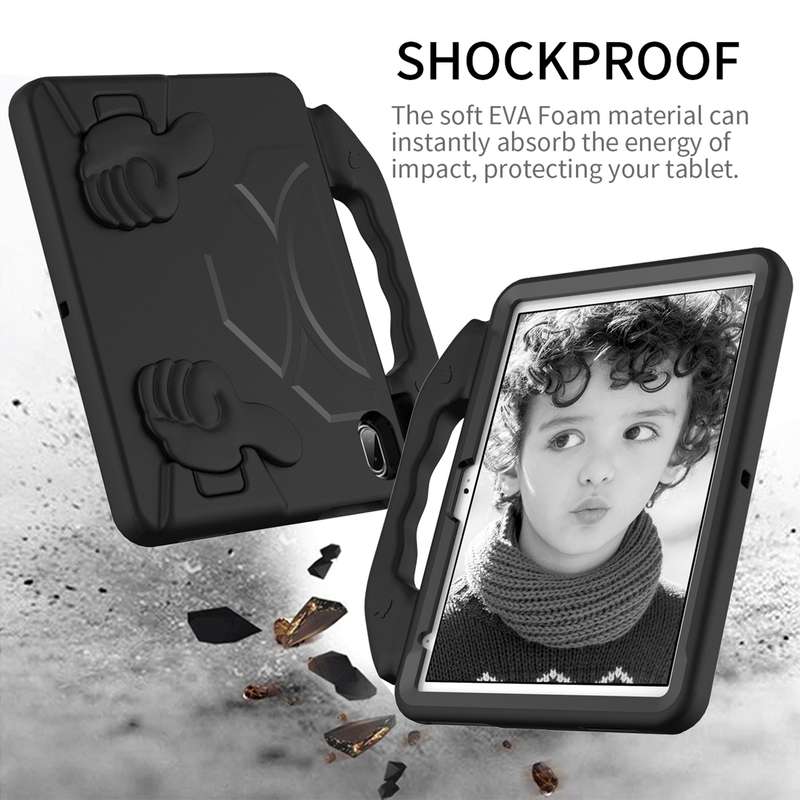 For iPad 2025 / 2022 Children EVA Shockproof Tablet Case with Thumb Bracket(Blue)