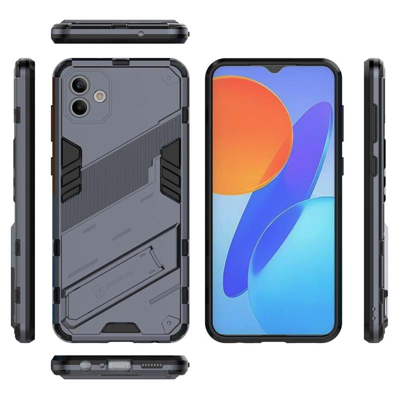 For Samsung Galaxy A04 4G Punk Armor 2 in 1 PC + TPU Shockproof Phone Case(Black)