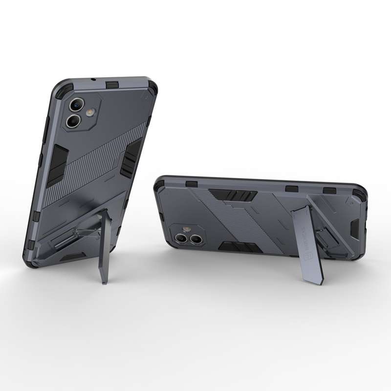 For Samsung Galaxy A04 4G Punk Armor 2 in 1 PC + TPU Shockproof Phone Case(Black)