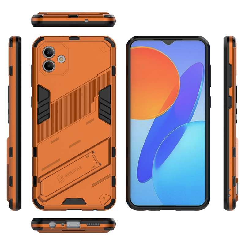 For Samsung Galaxy A04 4G Punk Armor 2 in 1 PC + TPU Shockproof Phone Case(Black)