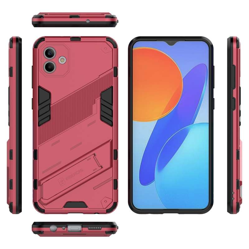 For Samsung Galaxy A04 4G Punk Armor 2 in 1 PC + TPU Shockproof Phone Case(Black)