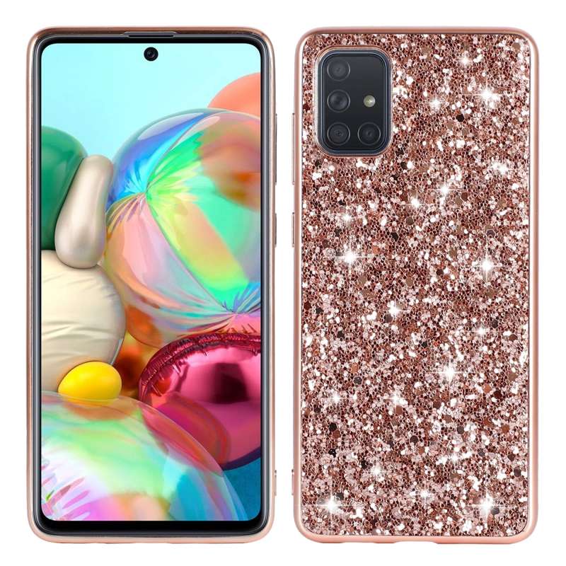For Galaxy Note10 Lite / A81 Glitter Powder Shockproof TPU Protective Case(Silver)