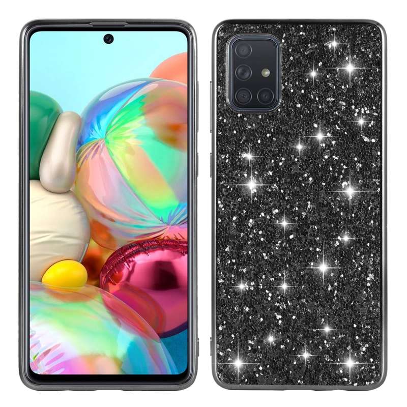 For Galaxy Note10 Lite / A81 Glitter Powder Shockproof TPU Protective Case(Silver)