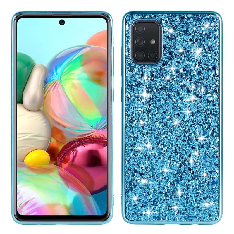 For Galaxy Note10 Lite / A81 Glitter Powder Shockproof TPU Protective Case(Silver)