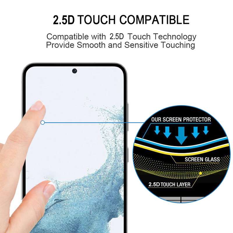 For Samsung Galaxy S23 5G / S22 5G Supports Unlocking Ultra-thin 0.18mm Full Glue Full Cover Screen