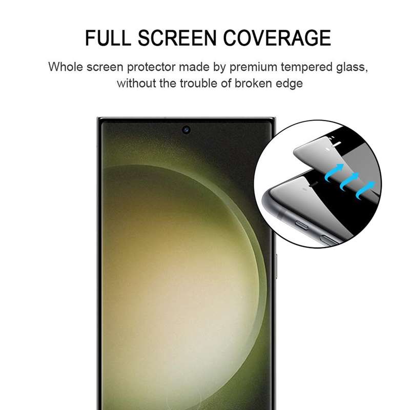 For Samsung Galaxy S23 Ultra 5G 25pcs 3D Curved Edge Full Screen Full Glue Tempered Glass Film