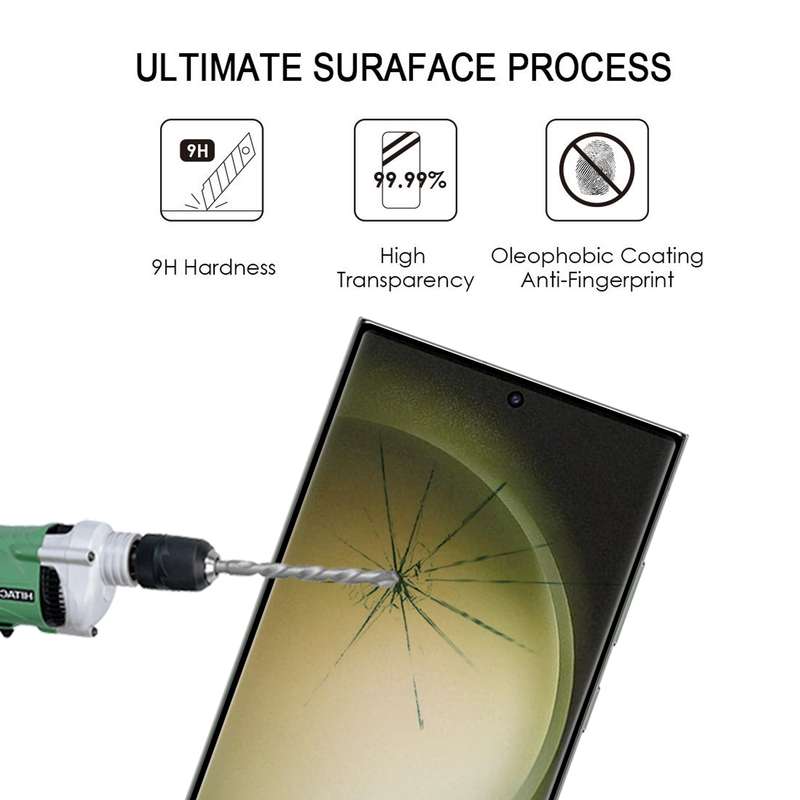 For Samsung Galaxy S23 Ultra 5G 25pcs 3D Curved Edge Full Screen Full Glue Tempered Glass Film
