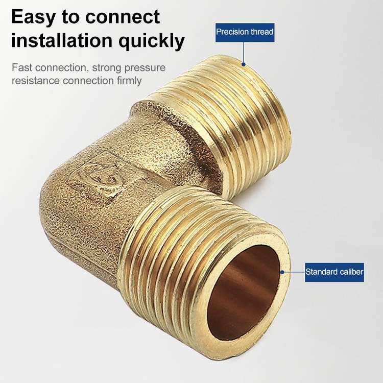 LAIZE External Thread Plumbing Copper Pipe Fittings, Caliber:2 Point(Three Way)