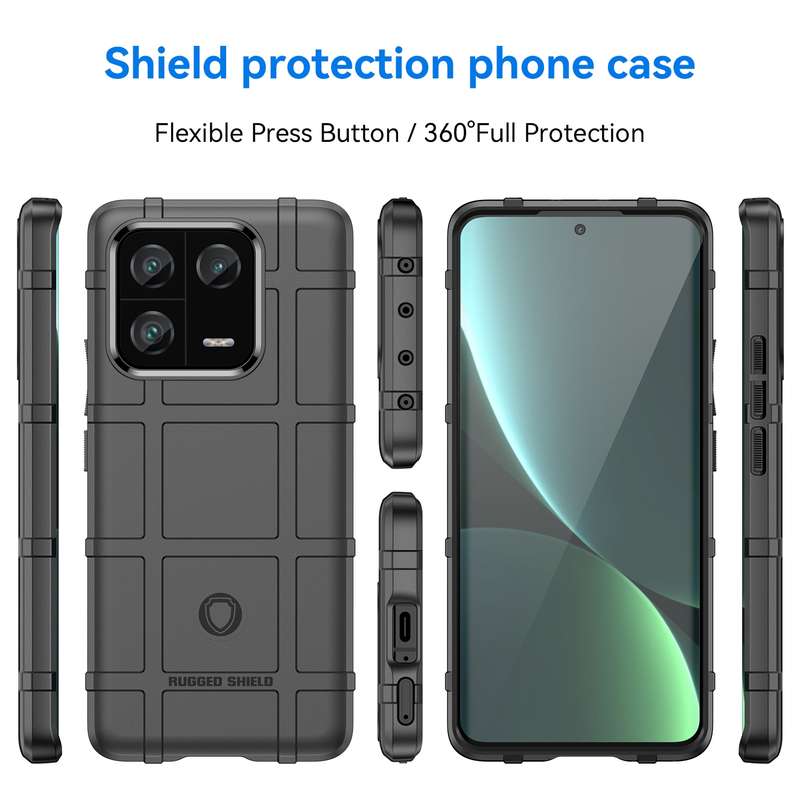 For Xiaomi 13 Pro Full Coverage Shockproof TPU Phone Case(Black)