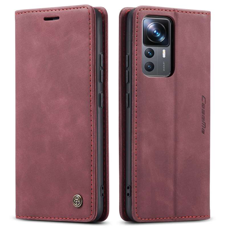 For Xiaomi 12T / 12T Pro CaseMe 013 Multifunctional Horizontal Flip Leather Phone Case(Black)
