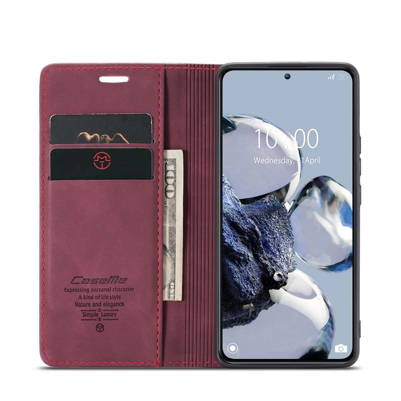 For Xiaomi 12T / 12T Pro CaseMe 013 Multifunctional Horizontal Flip Leather Phone Case(Black)