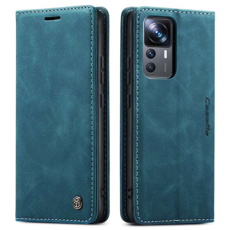 For Xiaomi 12T / 12T Pro CaseMe 013 Multifunctional Horizontal Flip Leather Phone Case(Black)
