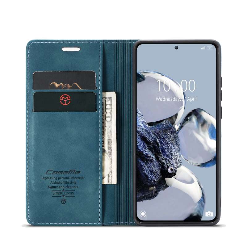 For Xiaomi 12T / 12T Pro CaseMe 013 Multifunctional Horizontal Flip Leather Phone Case(Black)