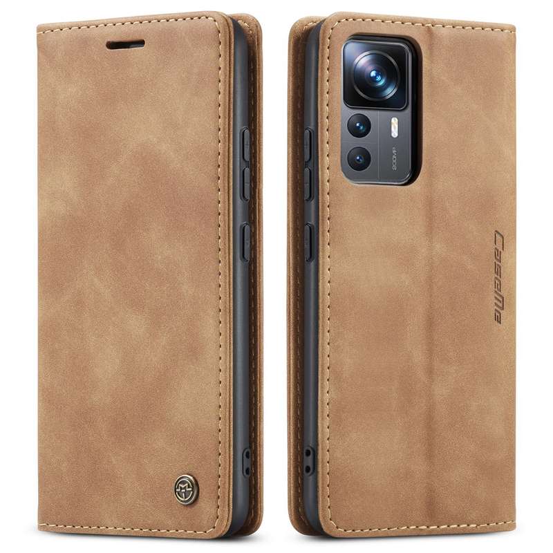 For Xiaomi 12T / 12T Pro CaseMe 013 Multifunctional Horizontal Flip Leather Phone Case(Black)