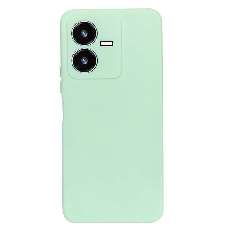 For vivo Y22 / Y22S 4G Solid Color Liquid Silicone Dropproof Full Coverage Protective Case(Green)