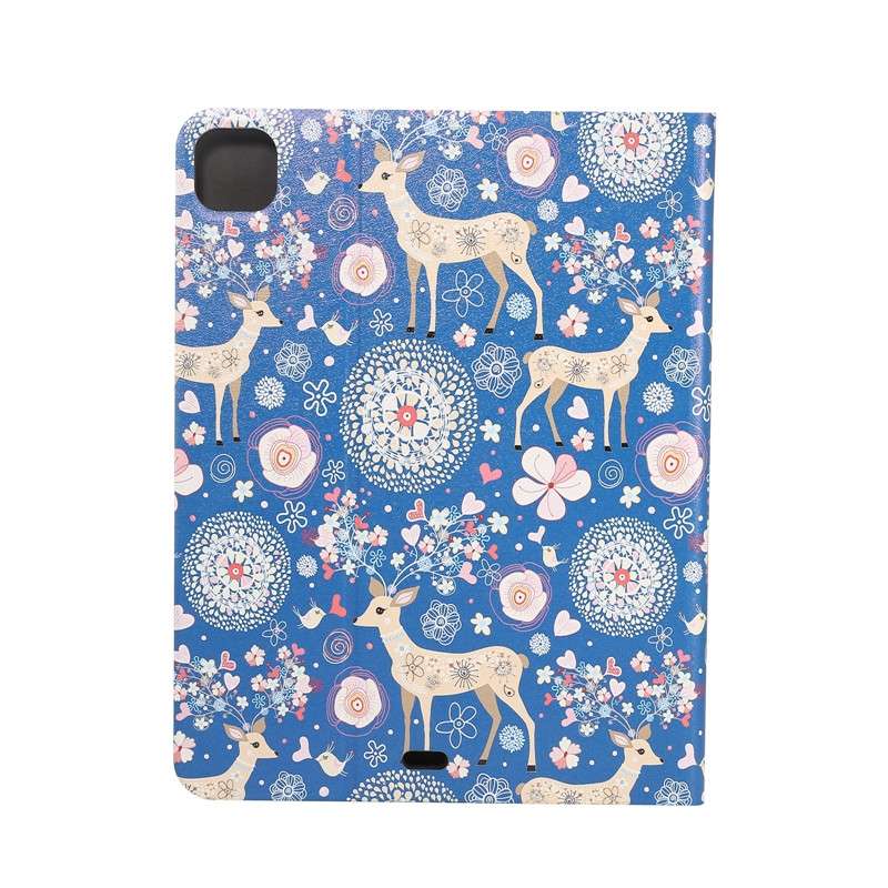 For iPad Pro 11 2022/2021/2020/2018 / Air 10.9 2022/2020 Painted Voltage Pen Slot Tablet Smart Case(