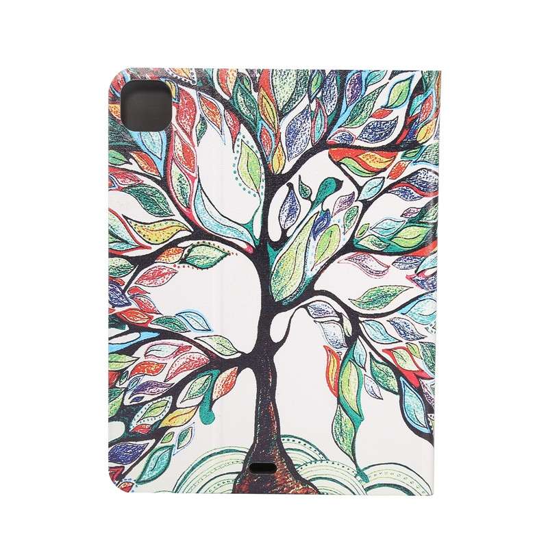 For iPad Pro 11 2022/2021/2020/2018 / Air 10.9 2022/2020 Painted Voltage Pen Slot Tablet Smart Case(