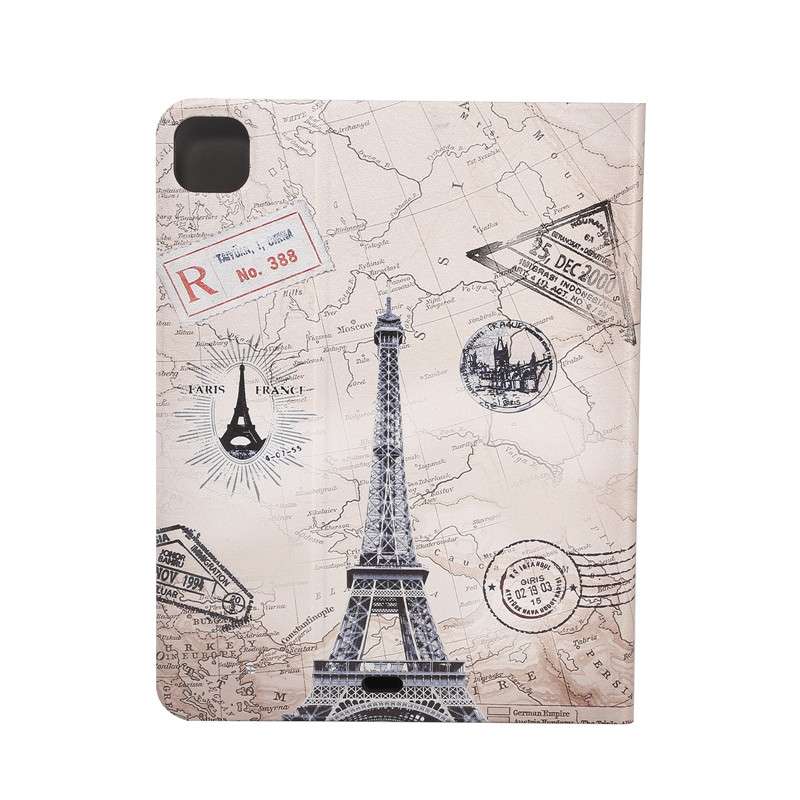 For iPad Pro 11 2022/2021/2020/2018 / Air 10.9 2022/2020 Painted Voltage Pen Slot Tablet Smart Case(
