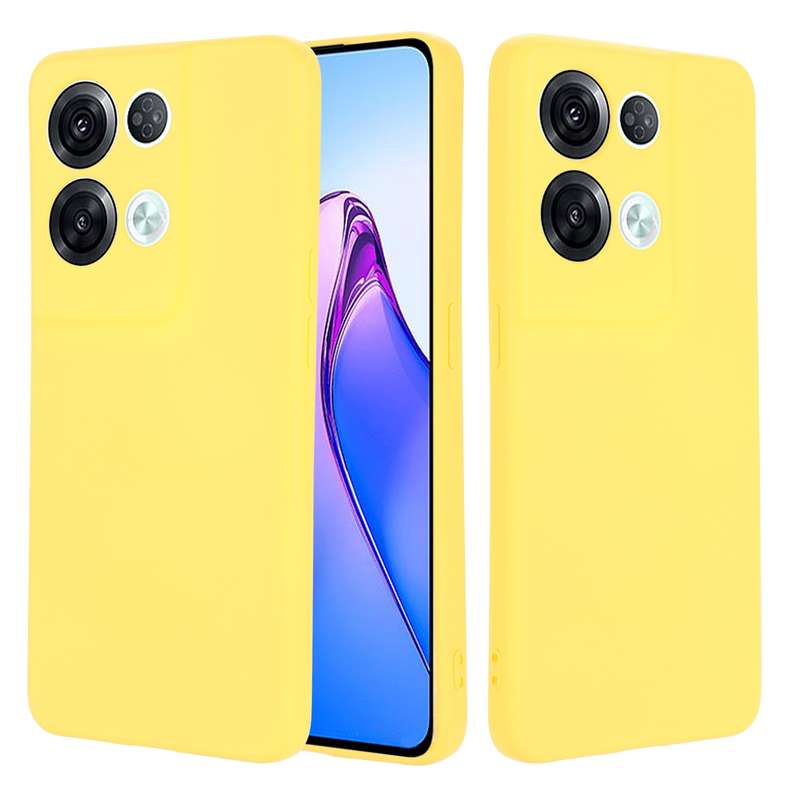 For OPPO Reno8 Pro 5G Global Pure Color Liquid Silicone Shockproof Phone Case(Black)