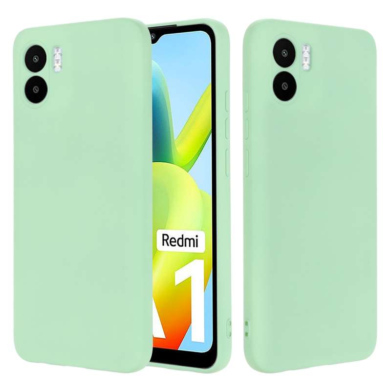 For Xiaomi Redmi A1 / A2 Pure Color Liquid Silicone Shockproof Phone Case(Green)