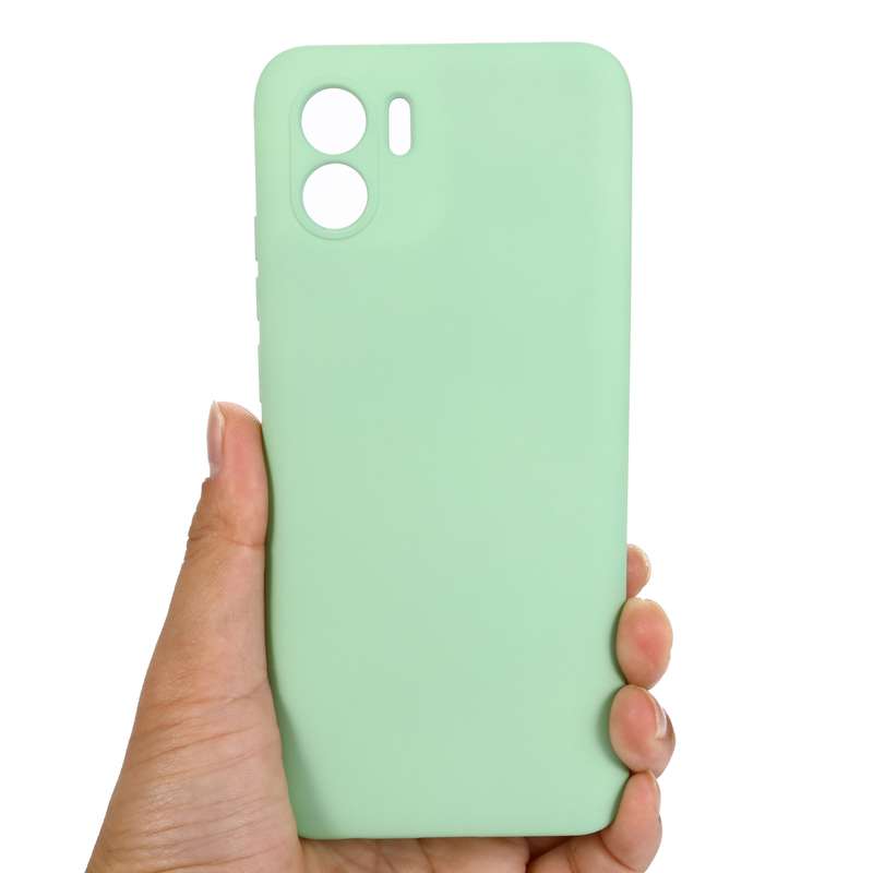 For Xiaomi Redmi A1 / A2 Pure Color Liquid Silicone Shockproof Phone Case(Green)