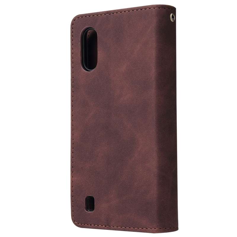 For Galaxy A01 Multifunctional Horizontal Flip Leather Case, with Card Slot & Holder & Zipper Wallet