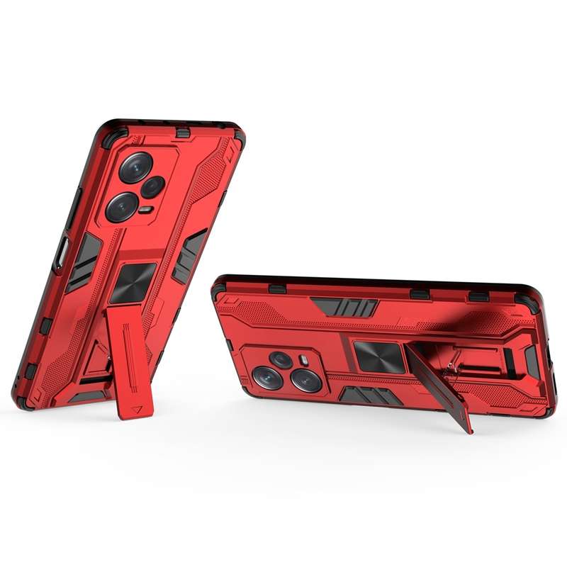 For Xiaomi Redmi Note 12 Pro+ China Supersonic PC + TPU Shock-proof Protective Case with Holder(Blac