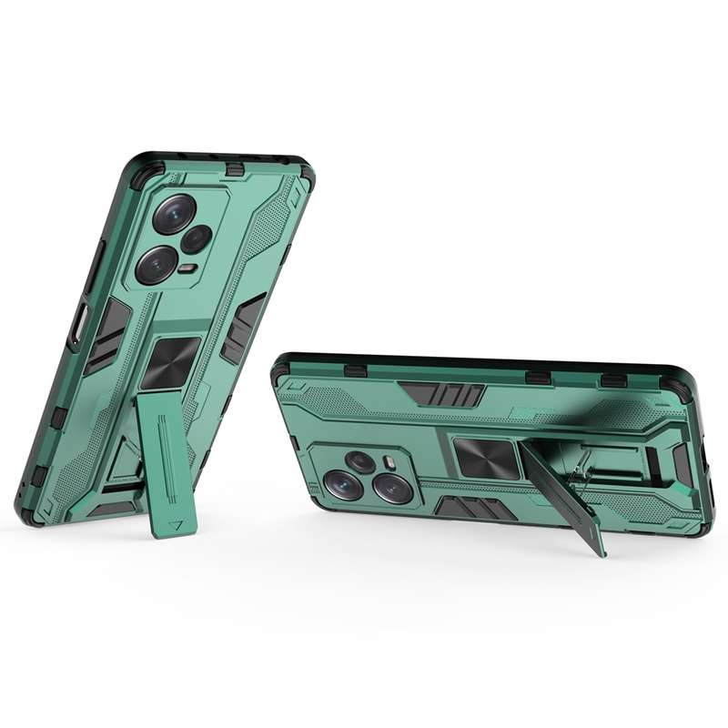 For Xiaomi Redmi Note 12 Pro+ China Supersonic PC + TPU Shock-proof Protective Case with Holder(Blac