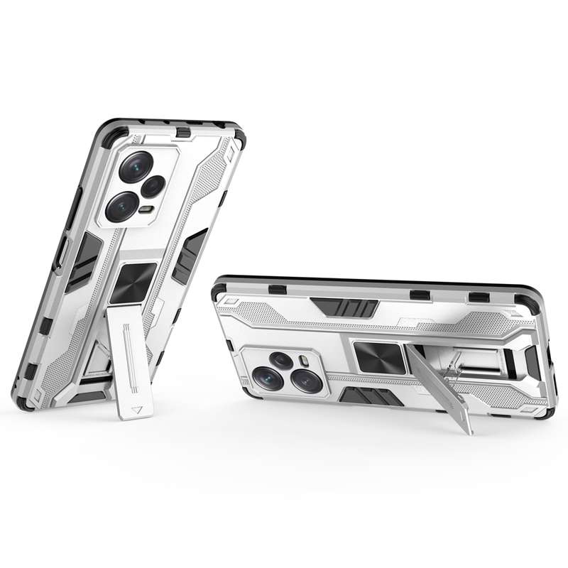 For Xiaomi Redmi Note 12 Pro+ China Supersonic PC + TPU Shock-proof Protective Case with Holder(Blac