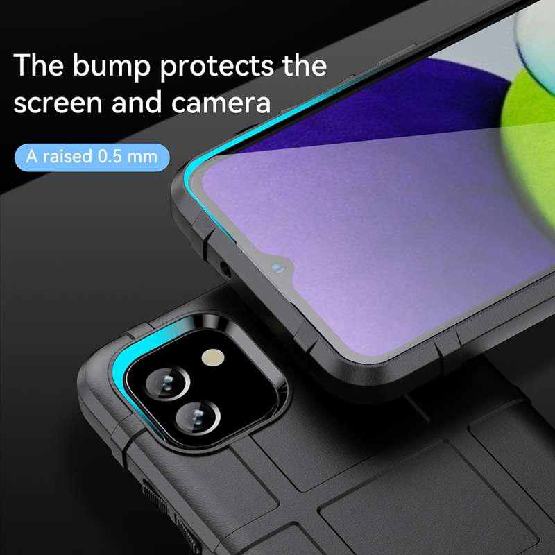 For Samsung Galaxy A04e Full Coverage Shockproof TPU Phone Case(Black)
