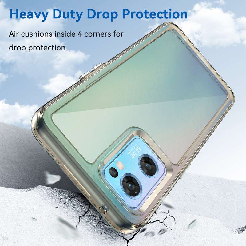 For OPPO Reno7 Global Candy Series TPU Phone Case(Transparent)