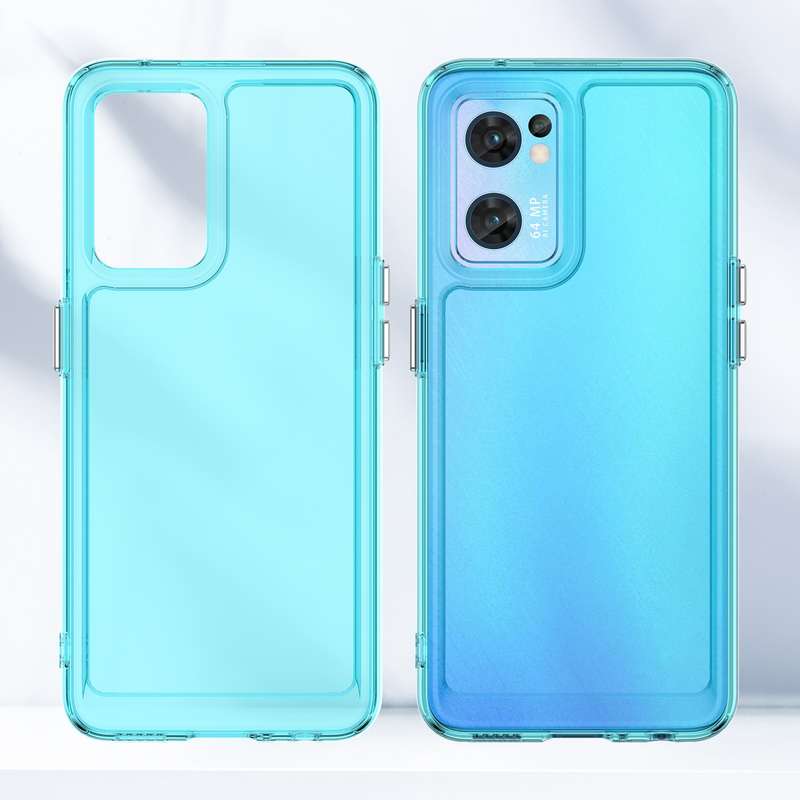 For OPPO Reno7 Global Candy Series TPU Phone Case(Transparent)