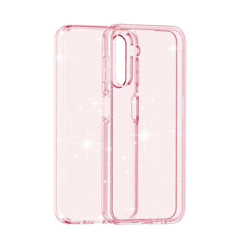 For Samsung Galaxy A14 5G / 4G Shockproof Terminator Style Glitter Powder Phone Case(Shiny Gold)